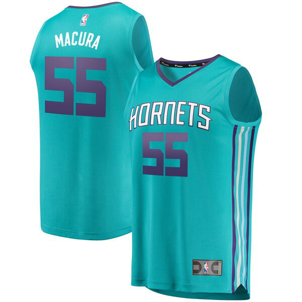 Maillot Charlotte Hornets Homme J.P. Macura 55 2019 Bleu